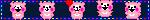 Flashing rainbow bears